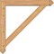 Ekena Millwork Traditional Arts and Crafts Smooth Bracket w/ Offset Brace, Western Red Cedar, 5 1/2"W x 36"D x 36"H BKT0604X36X36TRA03SWR - alternate 4